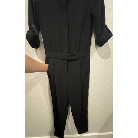 VINCE. Button Down Black Jumpsuit - Picture 7 of 10